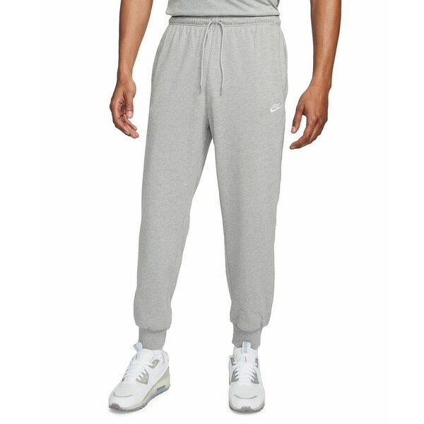 ナイキ メンズ カジュアルパンツ ボトムス Men's Club Fleece Knit Joggers Dk Grey Heather/white