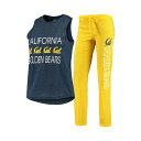 コンセプトスポーツ レディース カジュアルパンツ ボトムス Women's Navy, Gold Cal Bears Team Tank Top and Pan...