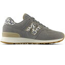 New Balance ニューバランス レディース スニーカー 【New Balance 574 Harbor Grey Leopard (Women's)】 サイズ US_7(24.0cm) Harbor Grey/Sea Salt/Phantom(4)
