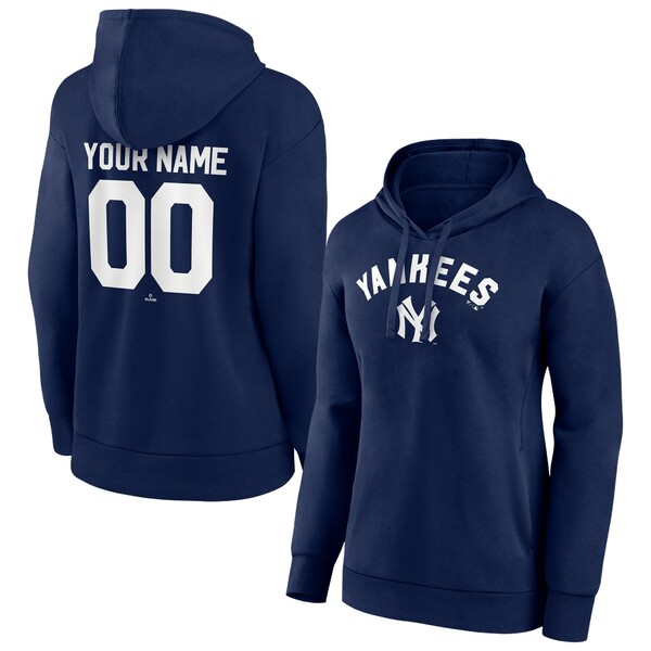 ファナティクス レディース パーカー・スウェットシャツ アウター New York Yankees Women's Personalized Cooperstown Collection Winning Streak Pullover Hoodie Navy