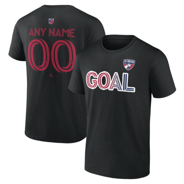 ファナティクス メンズ Tシャツ トップス FC Dallas Goal Custom TShirt Black