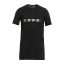 【送料無料】 リックオウエンス メンズ Tシャツ トップス T-shirts Black