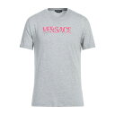 【送料無料】 ヴェルサーチ メンズ Tシャツ トップス T-shirts Grey