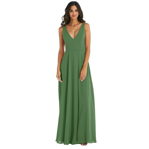 アフターシックス レディース ワンピース トップス Women's Deep V-Neck Chiffon Maxi Dress Vineyard green アフターシックス レディース ワンピース トップス Women's Deep V-Neck Chiffon Maxi Dress Vineyard green
