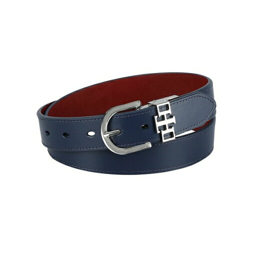 トミー ヒルフィガー レディース ベルト アクセサリー Women's 2-In-1 Reversible TH Monogram Strap Keeper Dress Casual Belt Navy/red トミー ヒルフィガー レディース ベルト アクセサリー Women's 2-In-1 Reversible TH Monogram Strap Keeper Dress Casual Belt Navy/red