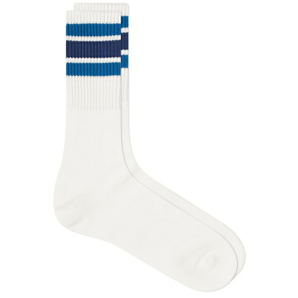 Amj}X CY Y C A_[EFA Anonymous Ism 3 Line Crew Sock Blue