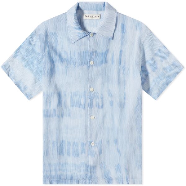 楽天astyアワーレガシー メンズ シャツ トップス Our Legacy Tie Dyed Short Sleeve Shirt Blue