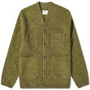 jo[T[NX Y J[fBK AE^[ Universal Works Wool Fleece Cardigan - END. Exclusive Green