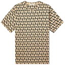 ヴァレンティノ メンズ Tシャツ トップス Valentino Icon Oversized Tee Neutrals