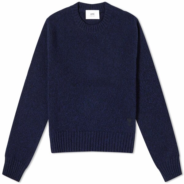 アミ レディース ニット&セーター アウター AMI Cashmere Tonal ADC Knit Sweater Blue