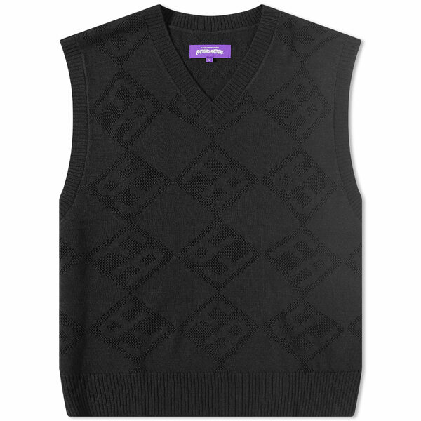 ファッキンオーサム メンズ パーカー スウェットシャツ アウター Fucking Awesome Letter Square Vest Black