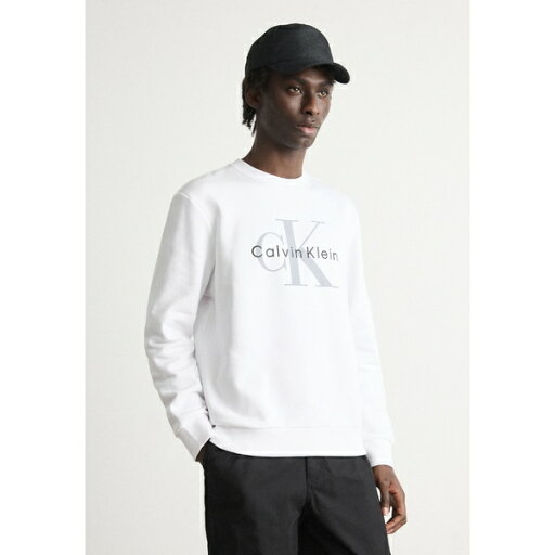カルバンクライン メンズ パーカー・スウェットシャツ アウター MONOLOGO - Sweatshirt - brilliant white カルバンクライン メンズ パーカー・スウェットシャツ アウター MONOLOGO - Sweatshirt - brilliant white