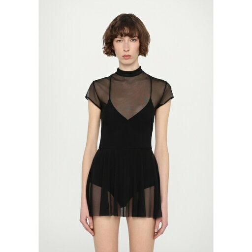 ノーマカマリ レディース ワンピース トップス MOCK NECK CAP SLEEVE PICKLEBALL DRESS - Cocktail dress / Party dress - black ノーマカマリ レディース ワンピース トップス MOCK NECK CAP SLEEVE PICKLEBALL DRESS - Cocktail dress / Party dress - black