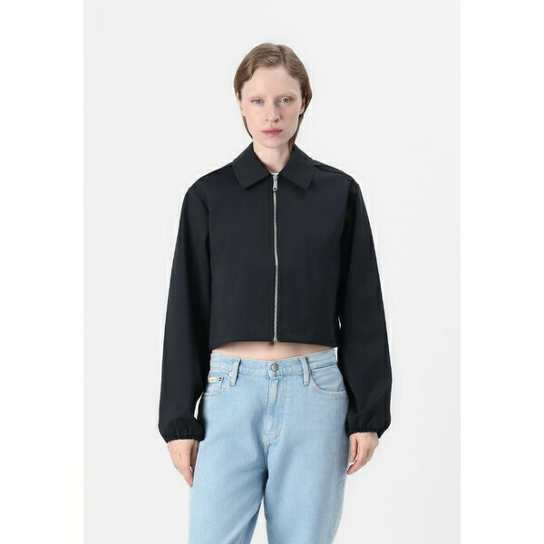 カルバンクライン レディース ジャケット&ブルゾン アウター TECH ZIP THROUGH SHORT JACKET - Summer jacket - black