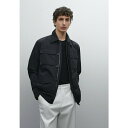 マッシモ ドゥッティ メンズ サンダル シューズ STRETCH WITH POCKET DETAILS - Summer jacket - dark blue