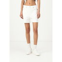 トミーヒルフィガー レディース デニムパンツ ボトムス MOM - Denim shorts - denim white