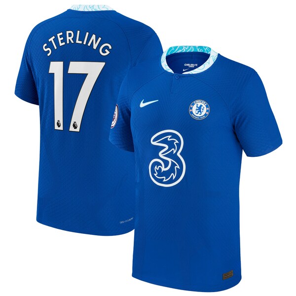 ナイキ メンズ ユニフォーム トップス Raheem Sterling Chelsea Nike 2022/23 Home Vapor Match Authentic Jersey Blue