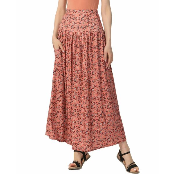 キミ アンド カイ レディース スカート ボトムス Women's Tiered Pull On Maxi Skirt Dusty Coral