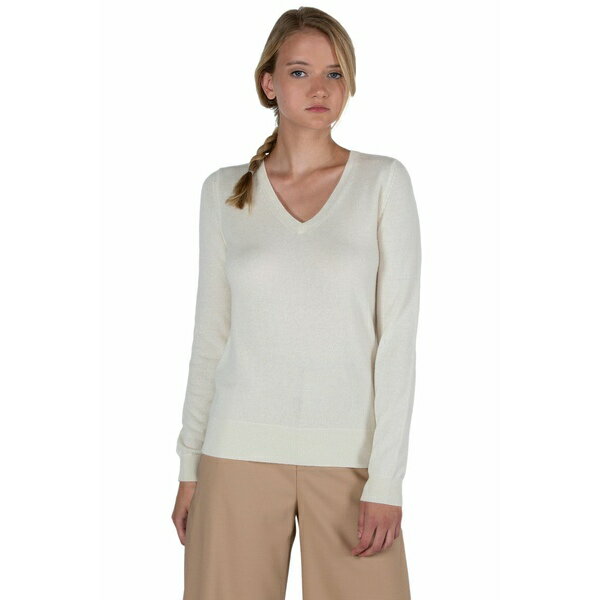 ジェニー リウ レディース ニット&セーター アウター Women's 100% Pure Cashmere Long Sleeve Pullove..