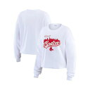 ウェア バイ エリン・アンドリューズ レディース カットソー トップス Women's White Boston Red Sox Domestic Postcard Long Sleeve T-Shirt White