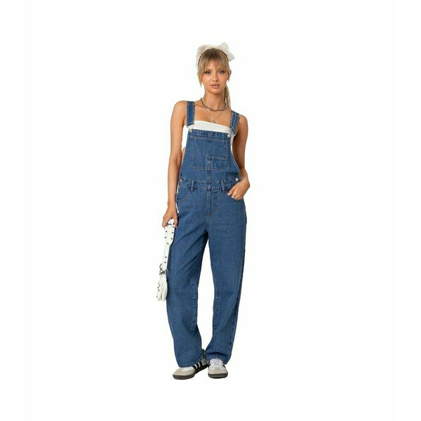 エディクテッド レディース ワンピース トップス Rosemary denim overalls Blue-washed
