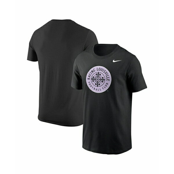 ナイキ メンズ シャツ トップス Men's Black Racing Louisville FC Primary Logo Core T-Shirt Black