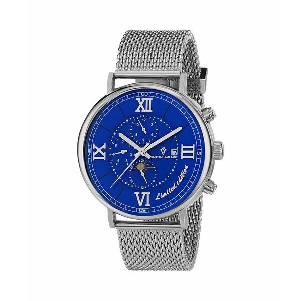 クリスチャンバンサント メンズ 腕時計 アクセサリー Men's Somptueuse LTD Blue Dial Watch - CV1152 Blue