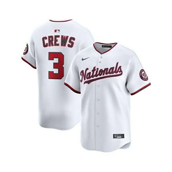 ナイキ メンズ シャツ トップス Men's Dylan Crews White Washington Nationals Alternate Limited Player Jersey White