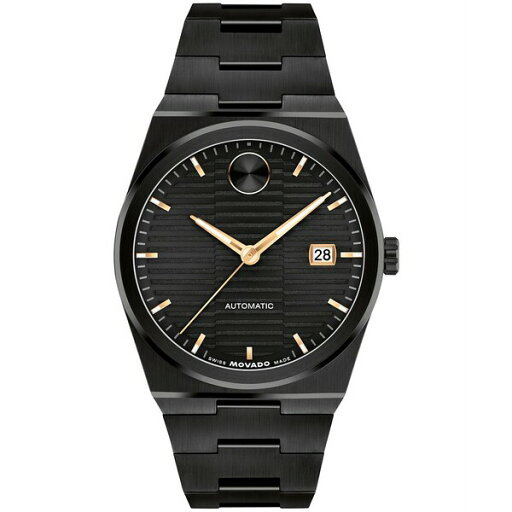 モバド メンズ 腕時計 アクセサリー Men's Bold Quest Swiss Automatic Ionic Plated Black Steel Watch, 39mm Black モバド メンズ 腕時計 アクセサリー Men's Bold Quest Swiss Automatic Ionic Plated Black Steel Watch, 39mm Black