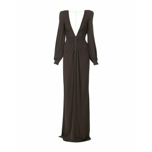 マイケル コース MICHAEL KORS COLLECTION レディース ワンピース トップス Long dresses Dark brown