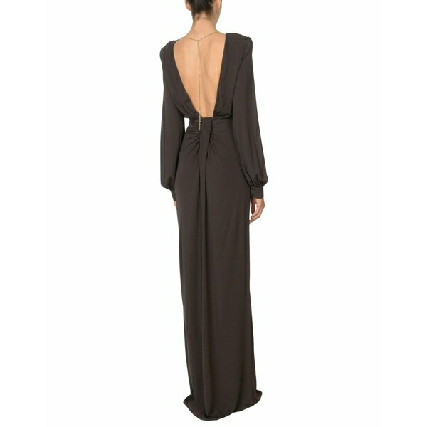 マイケル コース MICHAEL KORS COLLECTION レディース ワンピース トップス Long dresses Dark brown