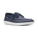 クラークス メンズ スリッポン・ローファー シューズ Men's Higley Tie Slip-On Canvas Boat Shoes Navy