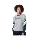 スターター レディース カットソー トップス Women's Heather Gray New York Yankees Triple A Fashion Color Block Long Sleeve Top Heather Gray(4)