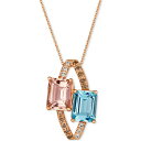 ルヴァン レディース ネックレス・チョーカー・ペンダントトップ アクセサリー Multi-Gemstone (3-5/8 ct. t.w.) & Diamond...