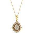 ルヴァン レディース ネックレス・チョーカー・ペンダントトップ アクセサリー Nude Diamonds & Chocolate Diamonds Fancy ...
