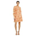 マックダガル レディース ワンピース トップス Women's Key Hole Detail Long Sleeve Dress Peach multi