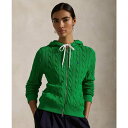 ラルフローレン レディース パーカー・スウェットシャツ アウター Women's Cable-Knit Cotton Full-Zip Hoodie Sweat...