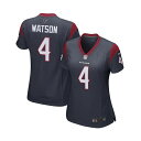 ナイキ レディース カットソー トップス Women's Deshaun Watson Houston Texans Women's Player Game Jersey - Navy(4)