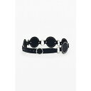 デジグアル レディース ベルト アクセサリー Women's Articulated leather belt Black