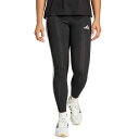 アディダス レディース レギンス ボトムス Women's Slim-Fit Full-Length High-Rise Leggings Black/White