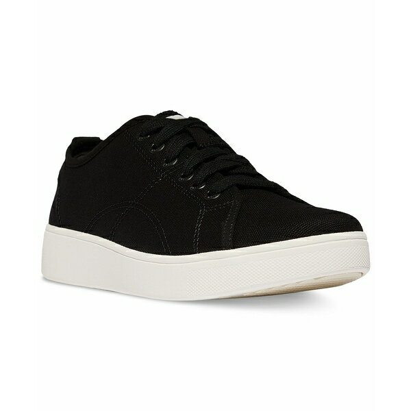 フィットフロップ レディース スニーカー シューズ Women's Rally Canvas Sneakers Black, Cream