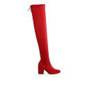 ロンンドンラグ レディース ブーツ シューズ Liama Minimal Drawstring Detail Knee-High Boots Red