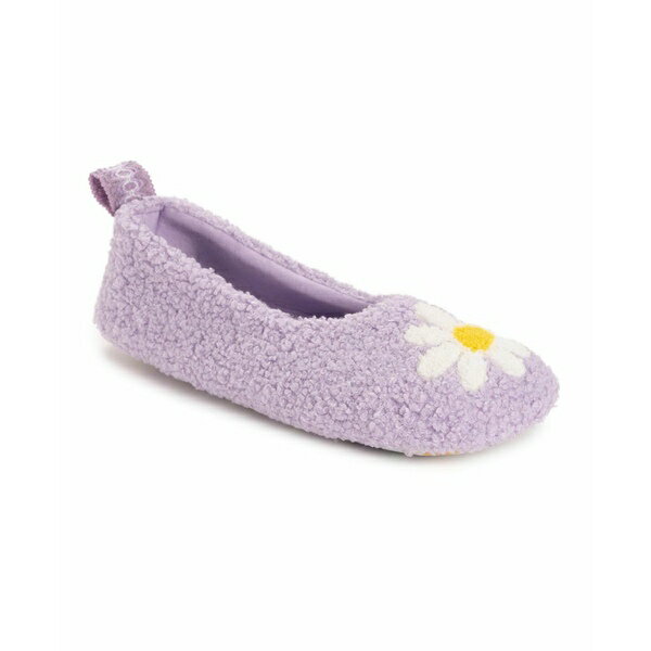 ムクルクス レディース サンダル シューズ Women's Travel Ballerina Slipper with Patch Purple daisy