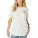 オニール レディース Tシャツ トップス Juniors' Coastline Oversized Graphic T-Shirt Winter White