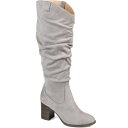 ジャーニーコレクション レディース ブーツ シューズ Women's Aneil Extra Wide Calf Boots Gray