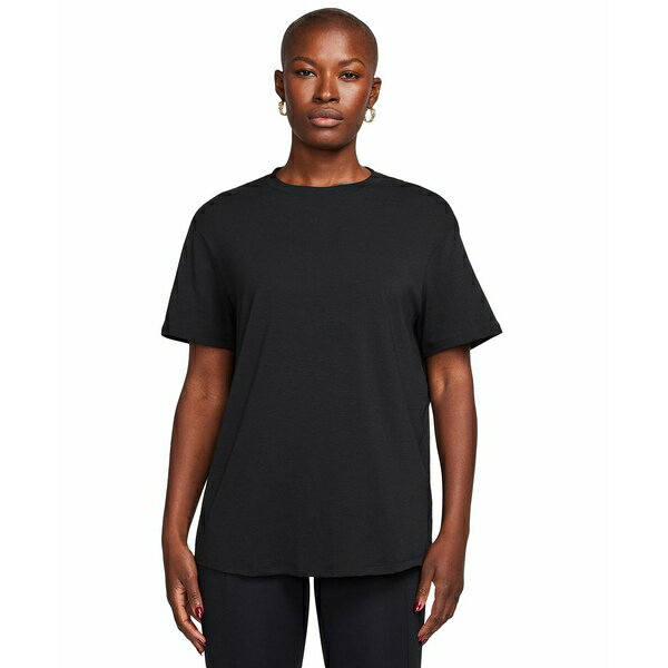 ナイキ レディース カットソー トップス Women's One Relaxed Dri-FIT Short-Sleeve Top Black/black