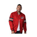 スターター メンズ ジャケット&ブルゾン アウター Men's Red Carolina Hurricanes Scout I Full-Snap Varsit...