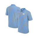 ジョーダン メンズ シャツ トップス Men's North Carolina Tar Heels Primetime Victory Striped Performance Polo Light Blue, White