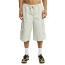 コットンオン メンズ カジュアルパンツ ボトムス Men's Super Baggy Cargo Shorts Stone(4)
