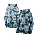 ニューエラ レディース カットソー トップス Women's Navy New York Yankees Tie-Dye Full-Zip Hoodie Nav...